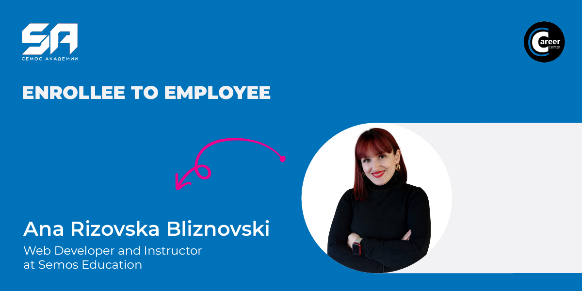 Ana Rizovska Bliznovski – student from the Academy of Web Design