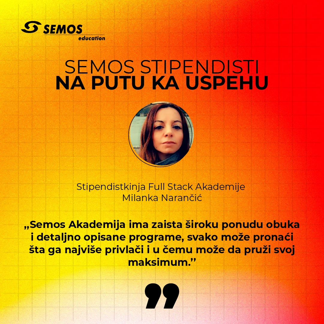 Semos stipendista – Milanka Narančić